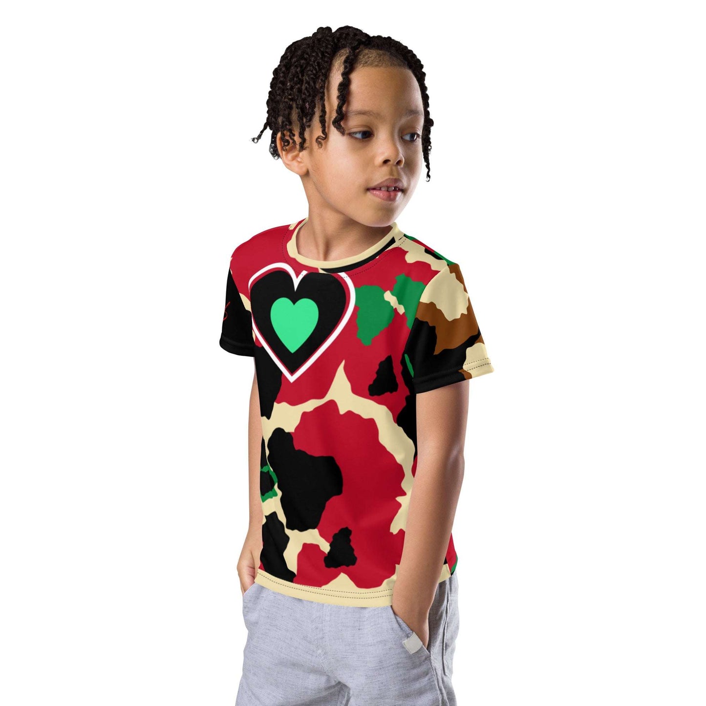 Camo Love Toddler All Over Print T-shirt 7