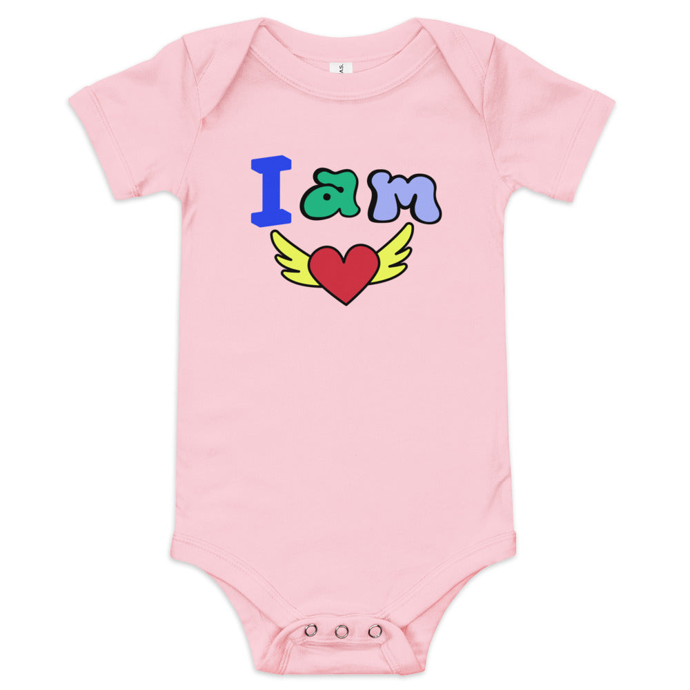 Baby One Piece I Am Love Pink