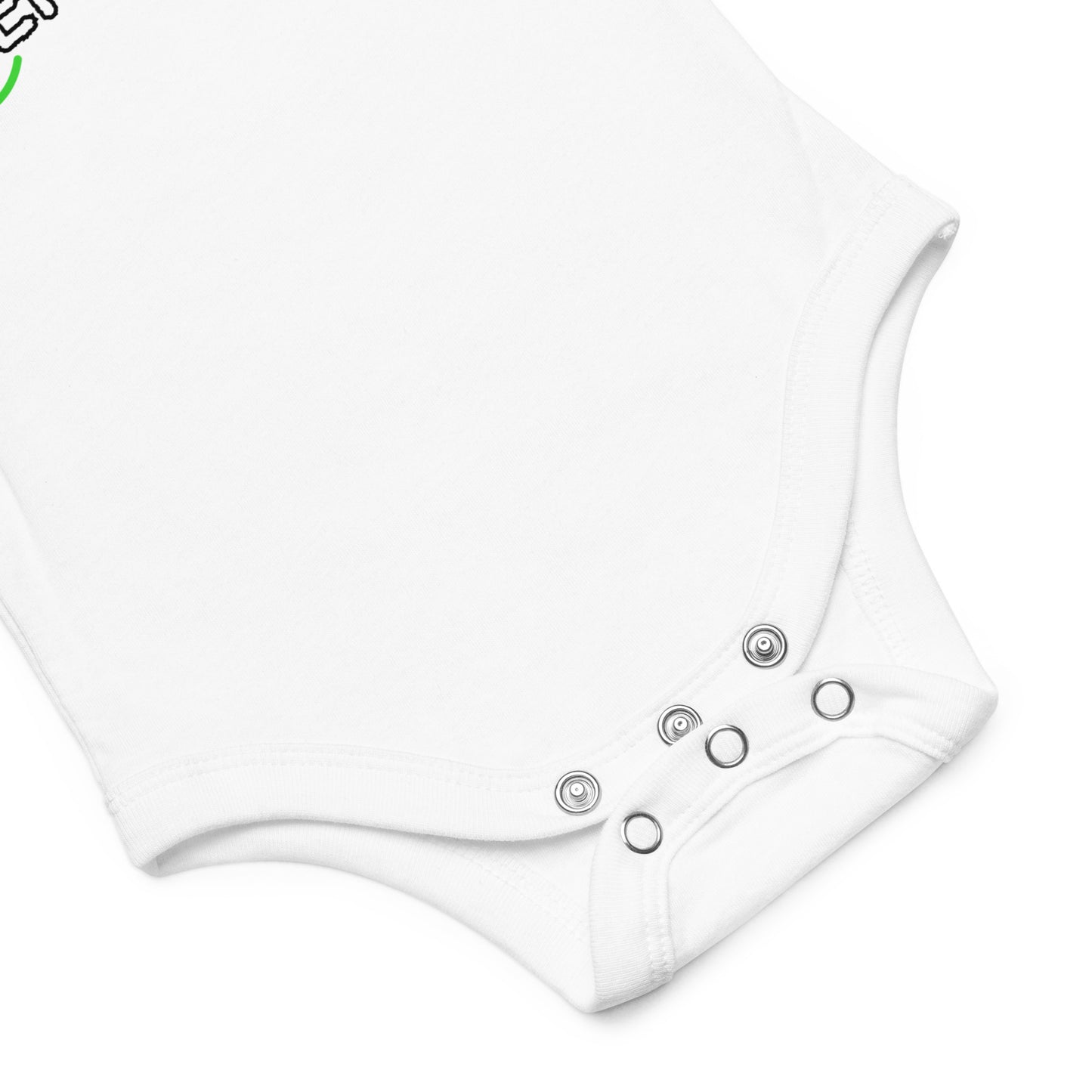 Baby One Piece Play, Laugh, Repeat White Snap Closure