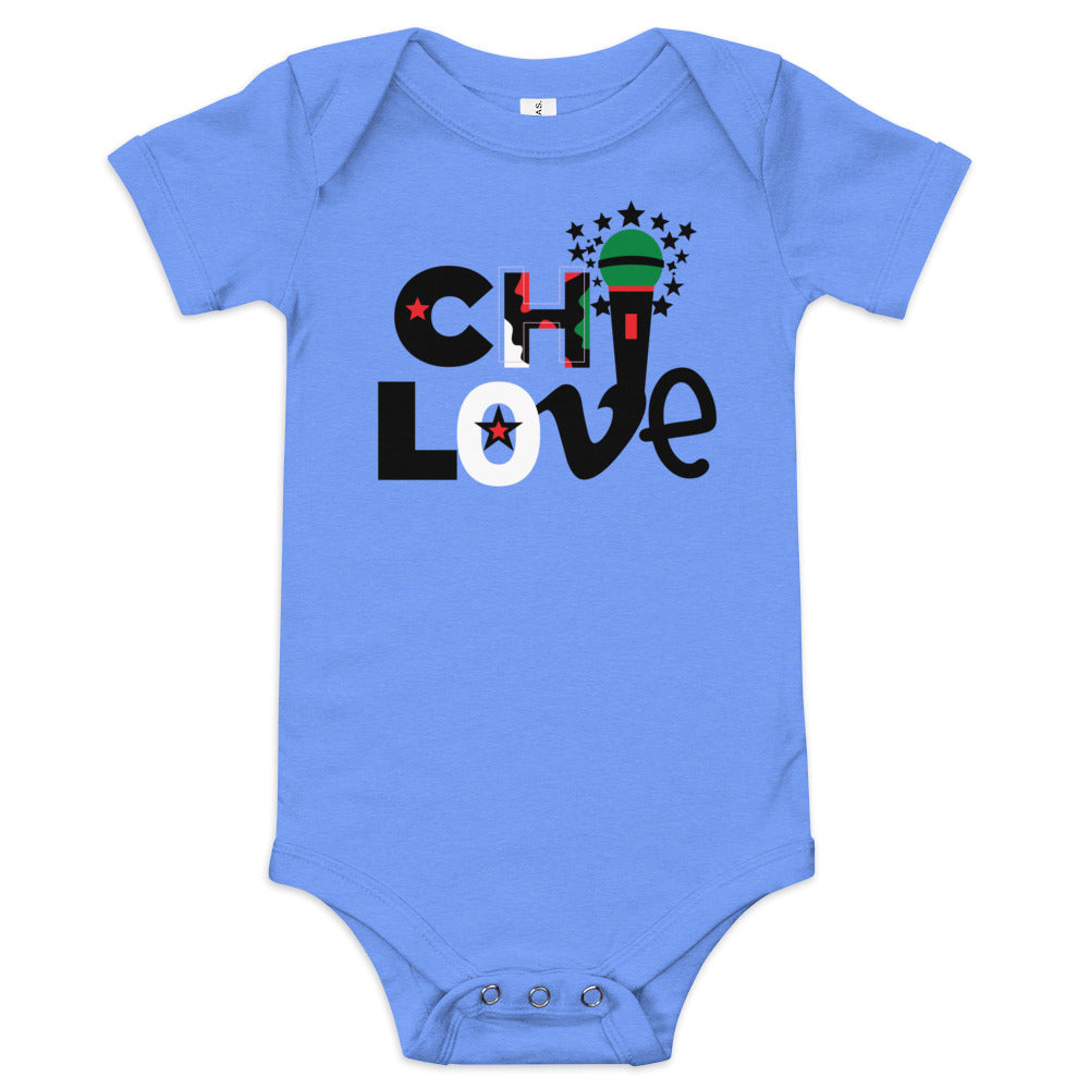 Baby one piece Chi Love Heather Columbia Blue / 18-24m