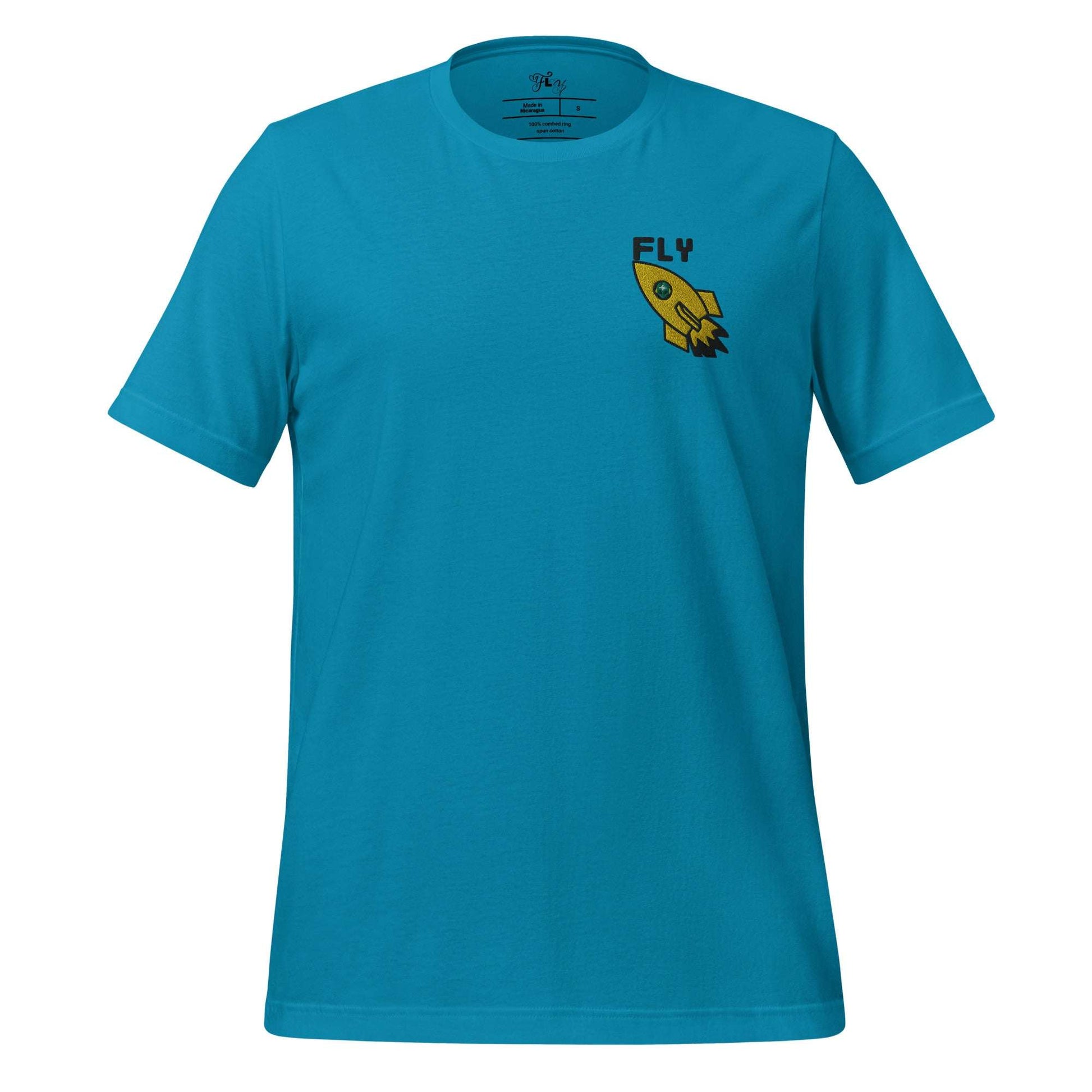 Fly Rocket T-Shirt Aqua / 2XL tshirt