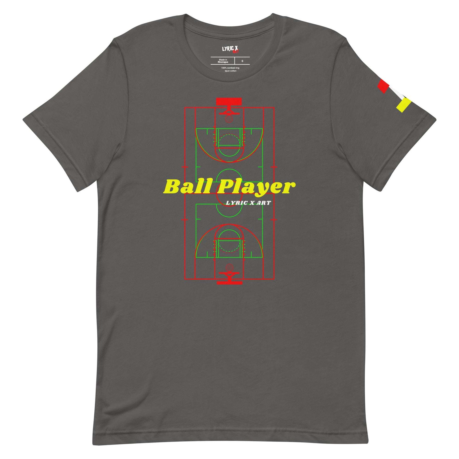 Ball Player #1 T-shirt Asphalt / 2XL tshirt