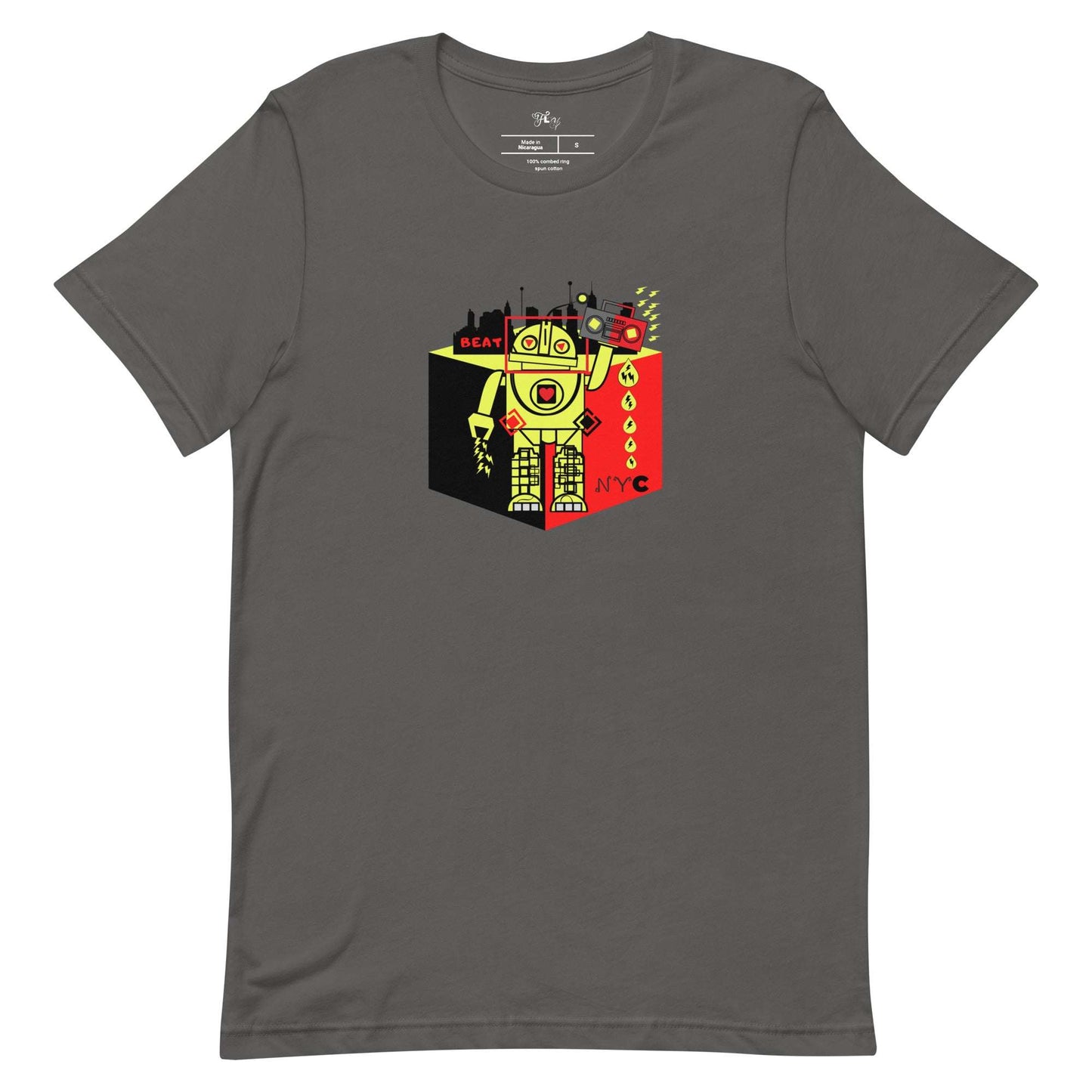 T Beat Drop Robot Asphalt / 4XL tshirt