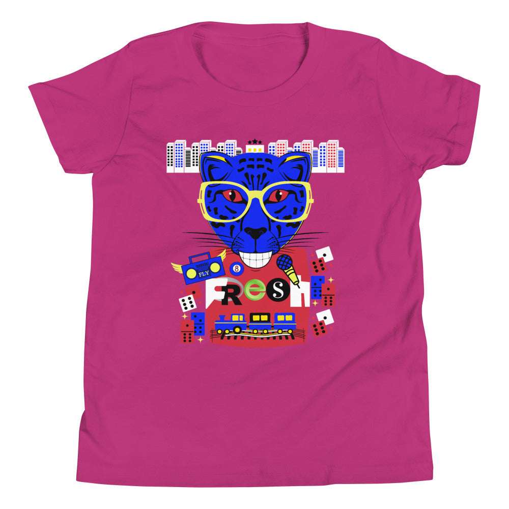 Youth T Fresh Cat Berry / XL kids