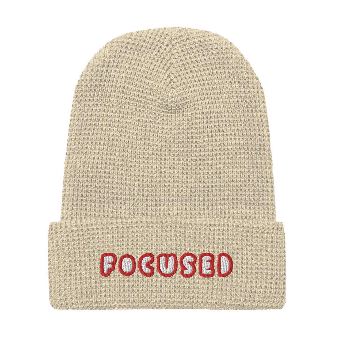 Focused Waffle beanie Birch