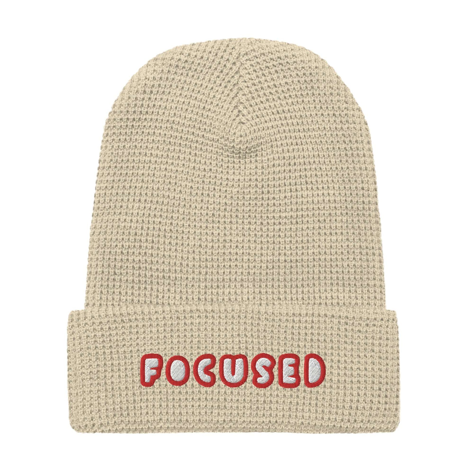 Focused Waffle beanie Birch