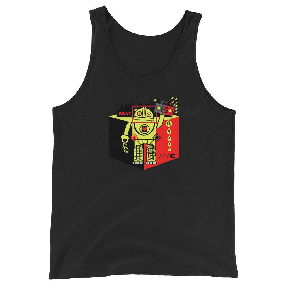 Tank Top Beat Drop Robot Black / 2XL tank top