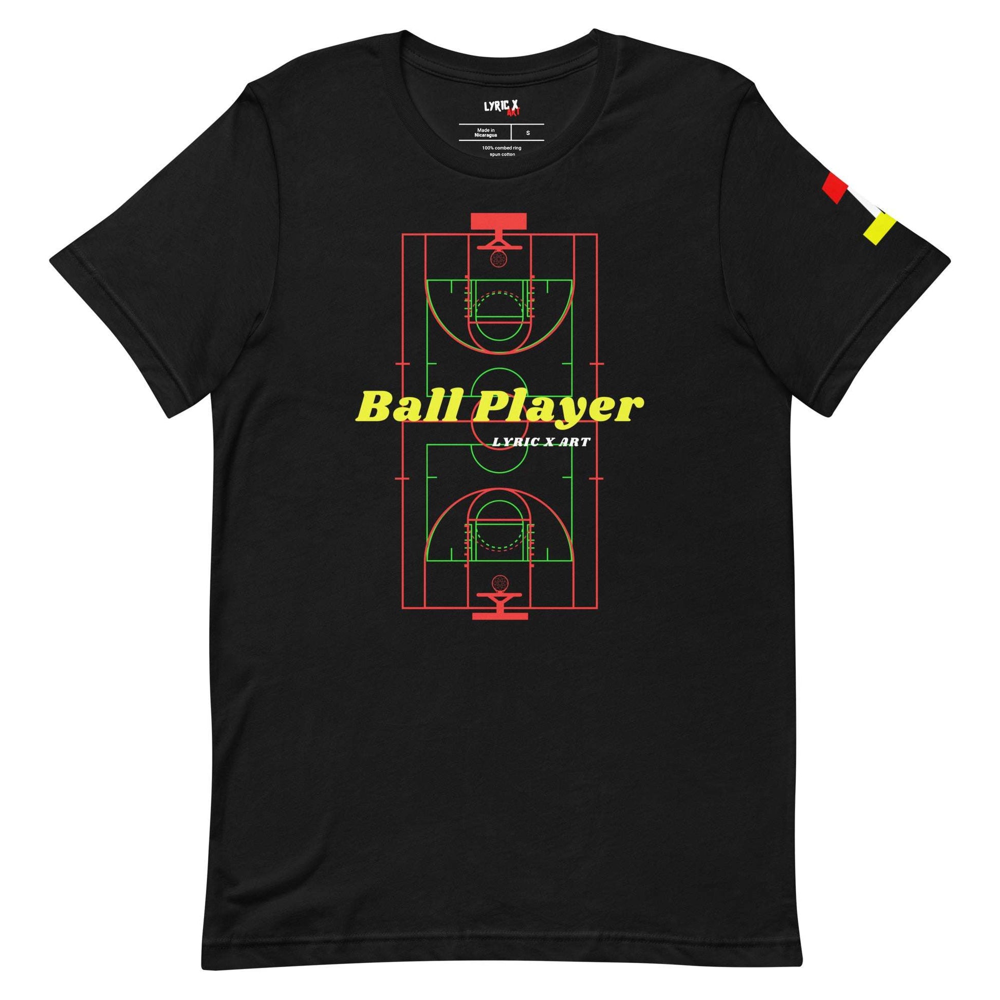 Ball Player #1 T-shirt Black / 2XL tshirt