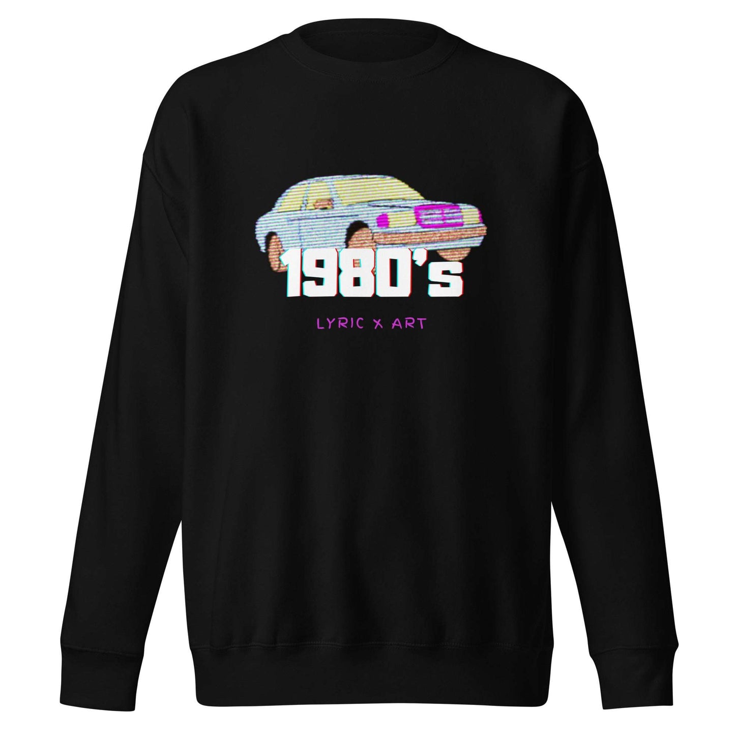 1980's Coupe Premium Sweatshirt Black / 3XL