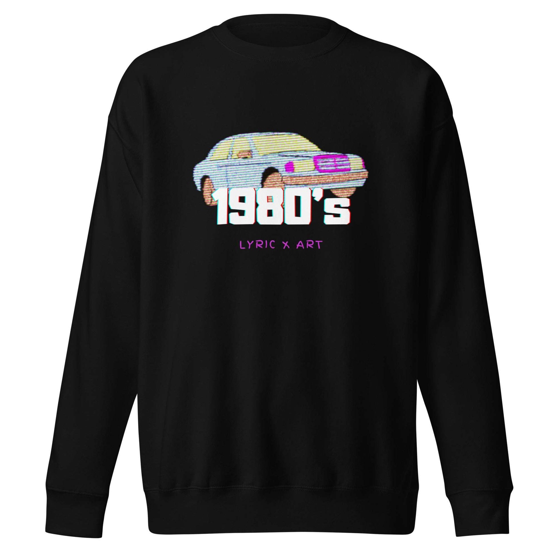 1980's Coupe Premium Sweatshirt Black / 3XL