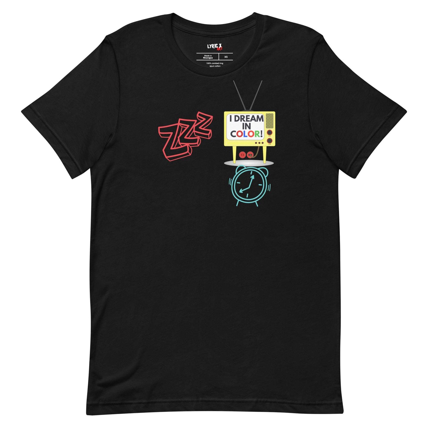 I Dream In Color T-Shirt Black / 5XL