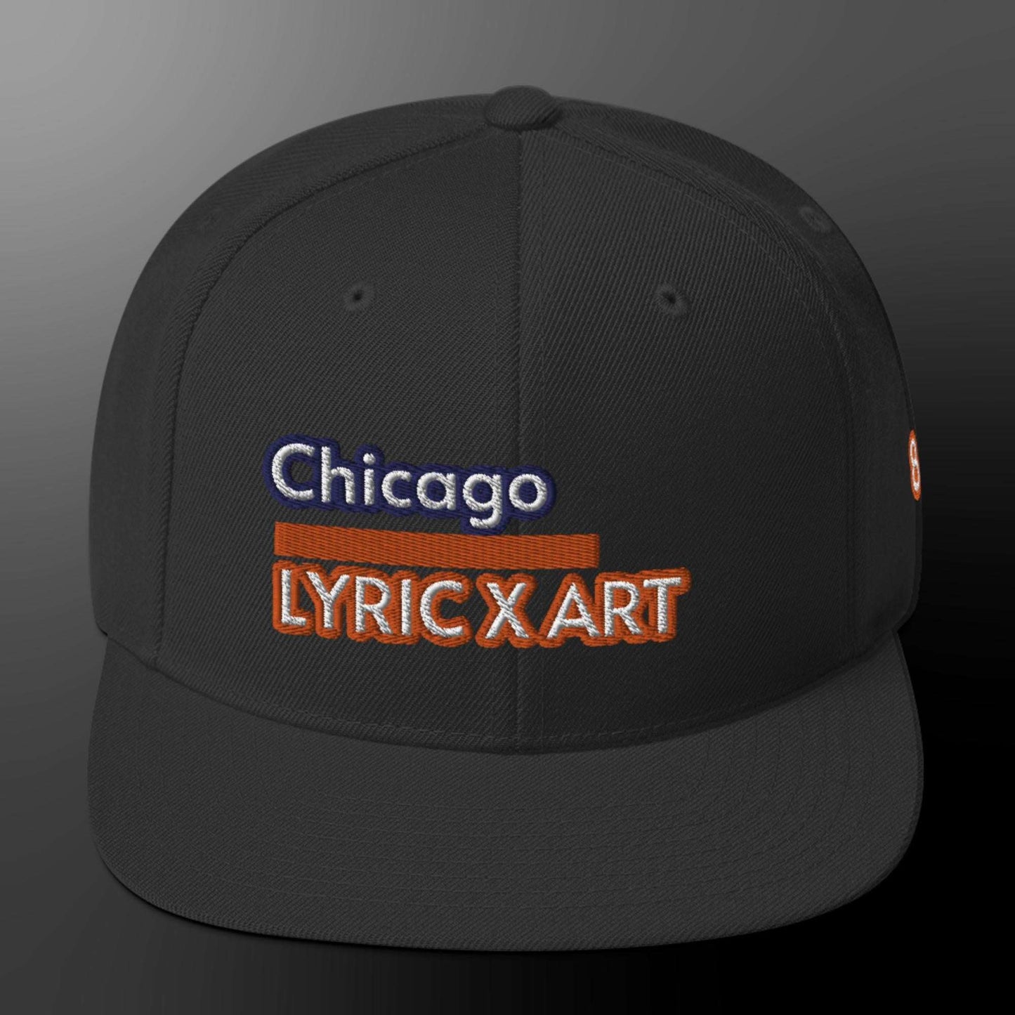 Chicago Lyric X Art 81 Snapback Hat Black
