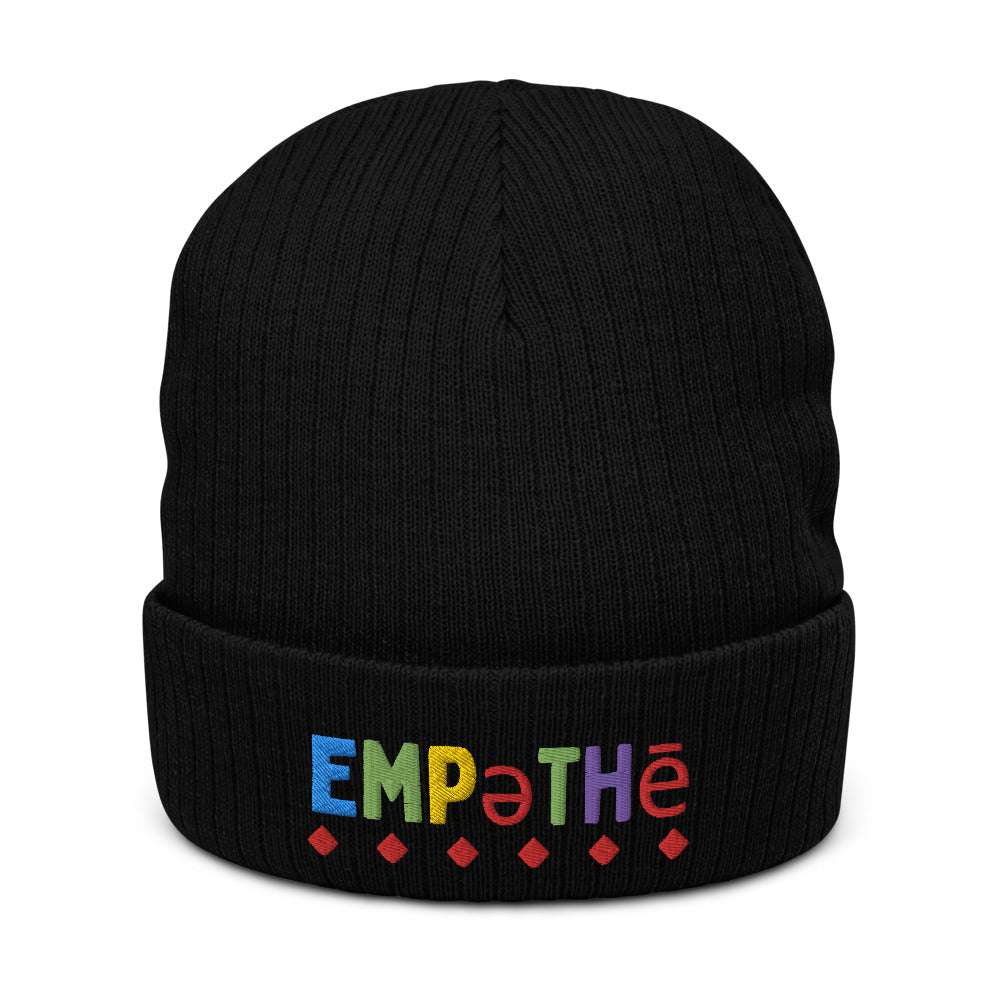 Cuffed Empathy Beanie Black