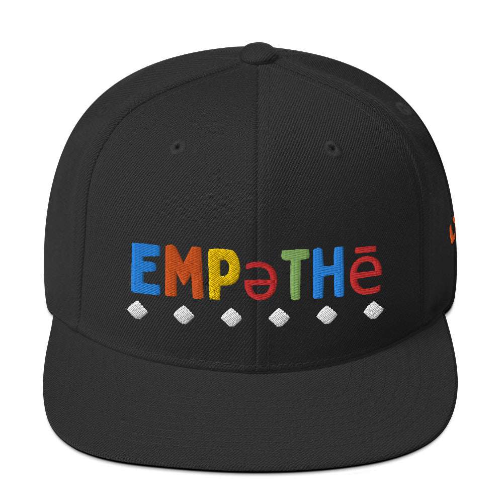 Empathy Snapback Hat Black hat