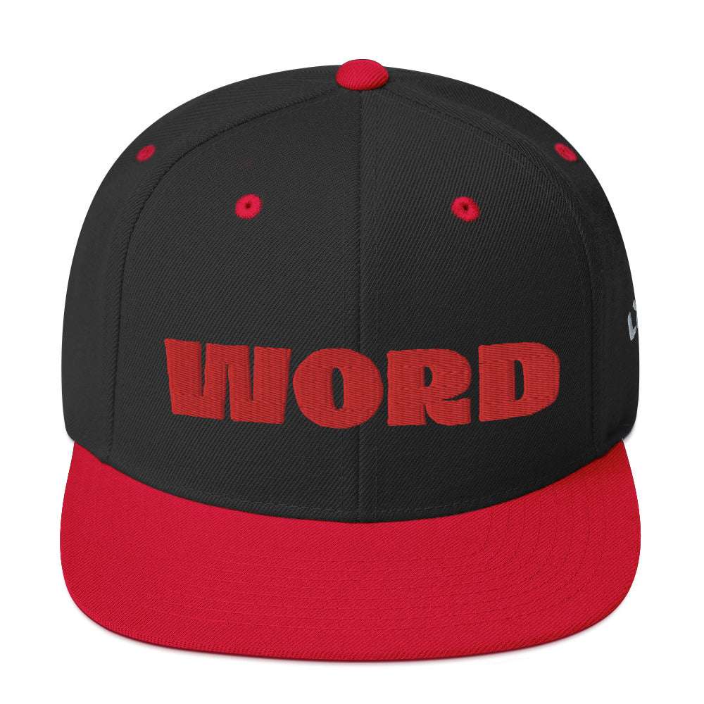 This That & The Third, Say Word Snapback Hat Black/ Red