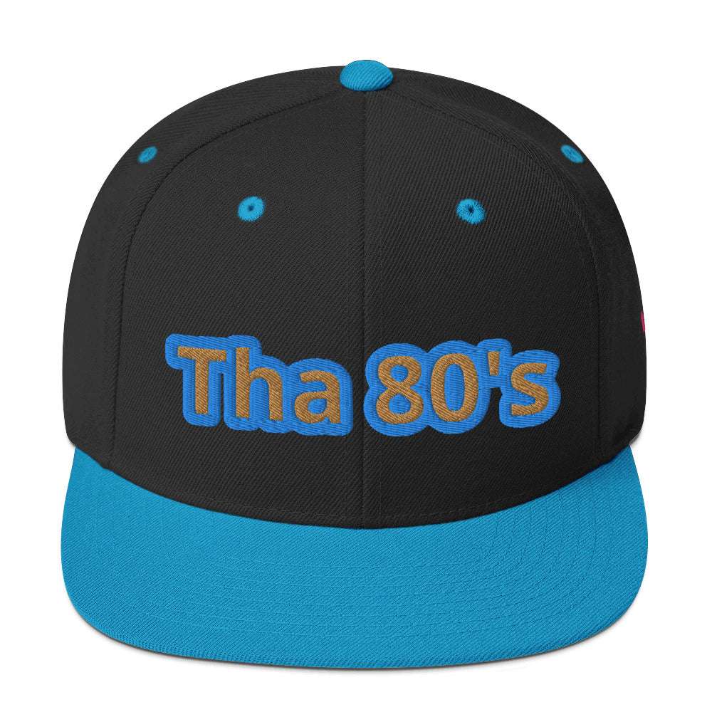 Tha 1980's Snapback Hat Black/ Teal