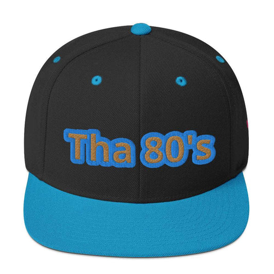 Tha 1980's Snapback Hat Black/ Teal
