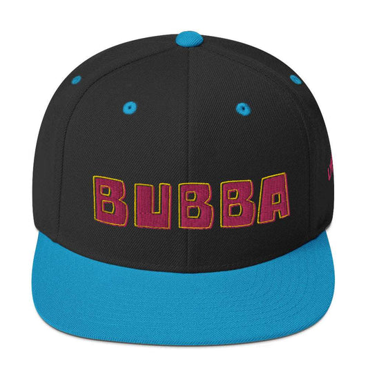 The Bubba Snapback Hat Black/ Teal