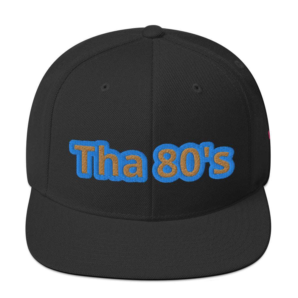Tha 1980's Snapback Hat Black