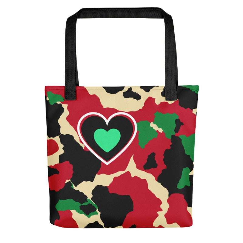 Tote Camo Love Black tote bag