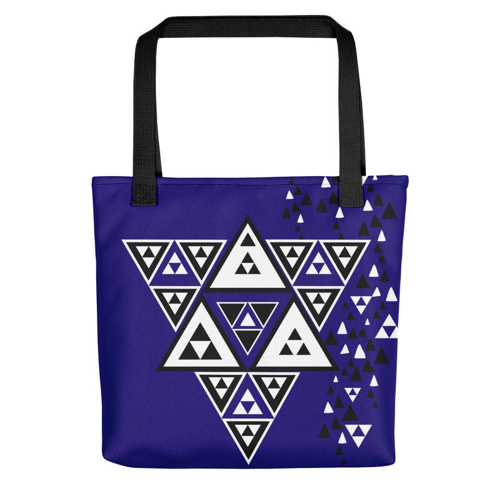 Tote Triangles Black tote bag