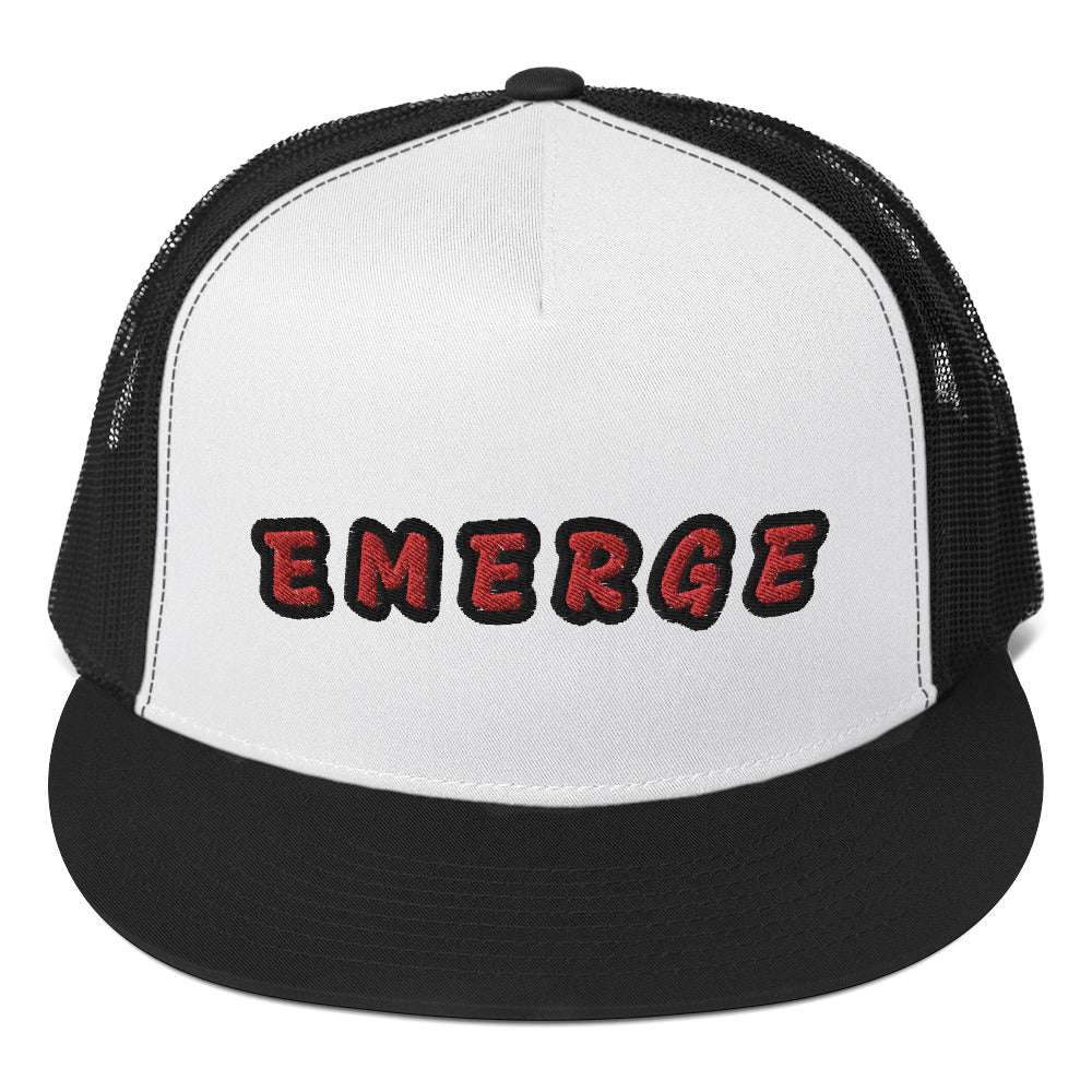Trucker Cap Emerge Black/ White/ Black