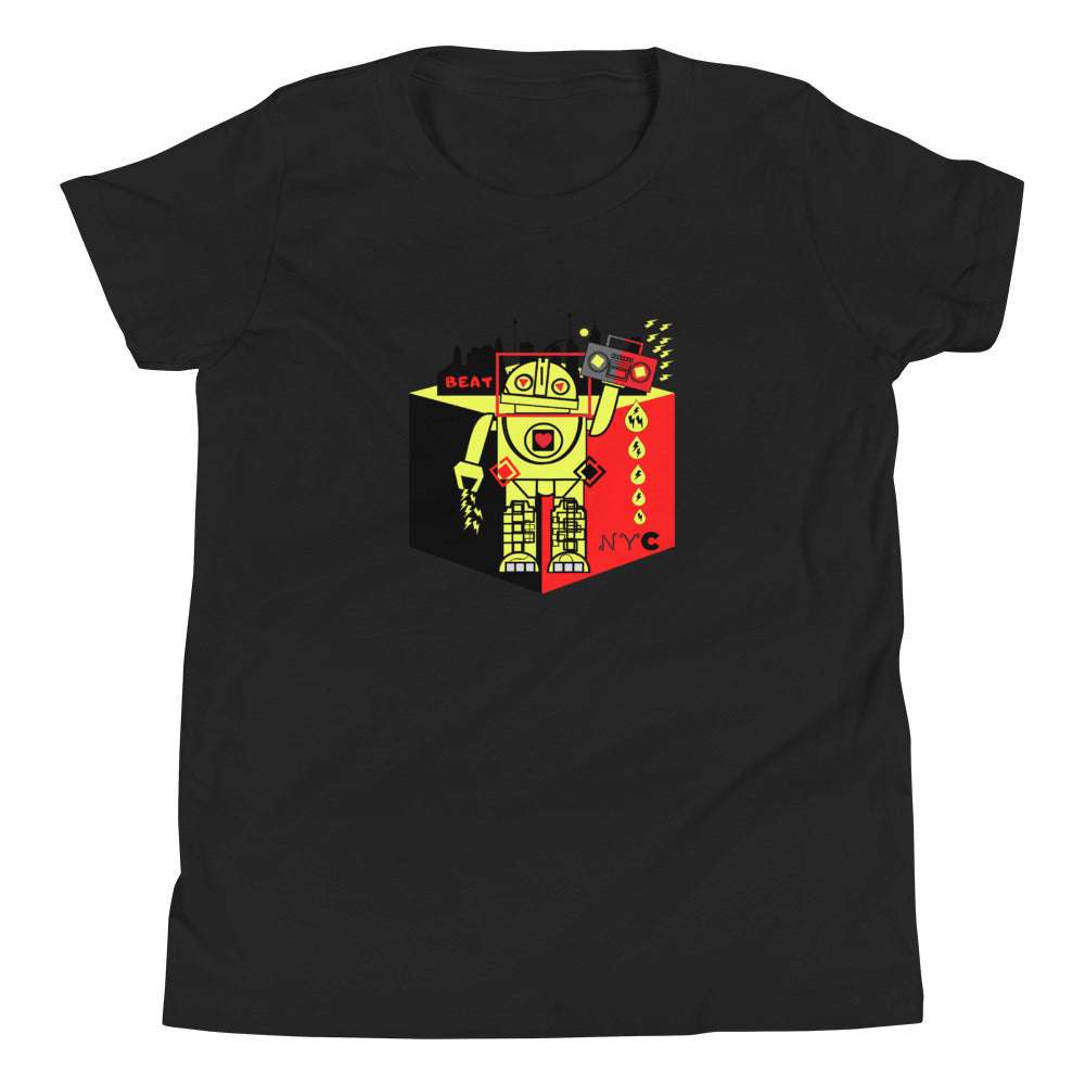 Youth T Drop Robot Black / XL kids