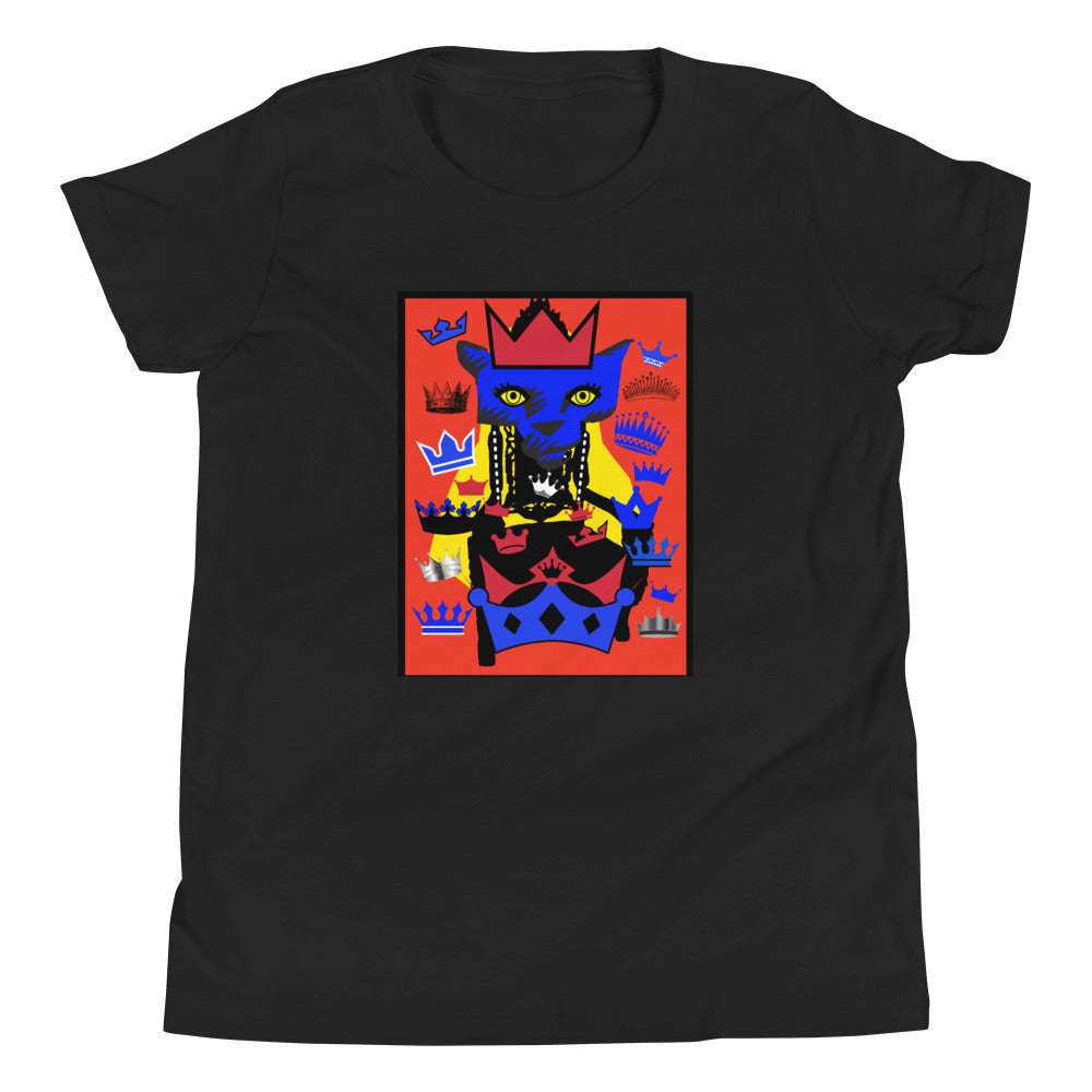 Youth T Hip Hop Crown King Lioness Black / XL kids