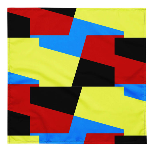 Color Block Abstract All-Over Print Bandana