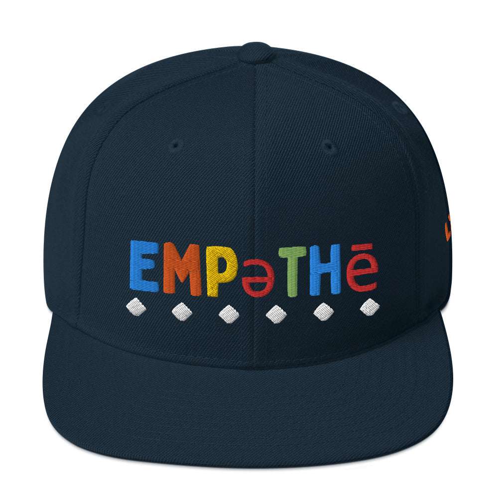 Empathy Snapback Hat Dark Navy hat