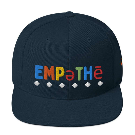 Empathy Snapback Hat Dark Navy hat