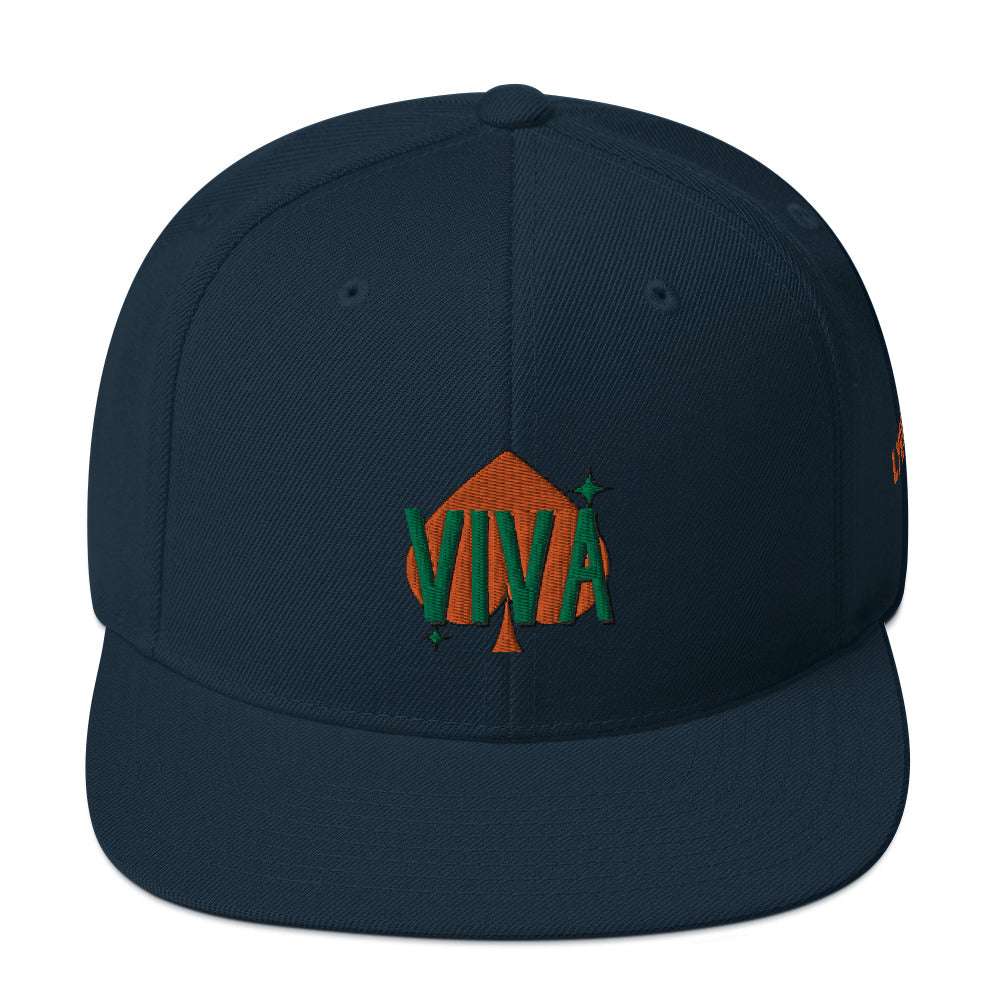 VIVA Snapback Hat Dark Navy hat