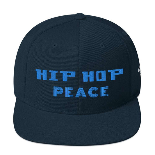 Hip Hop Signature Snapback Hat Dark Navy