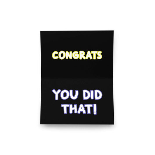 Lyric X Art HEY You Did That! Congrats Card Default Title