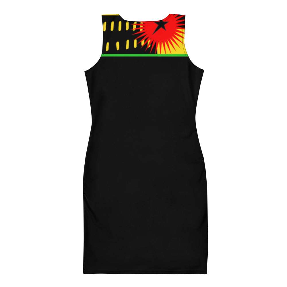 Fitted Dress African Art dress