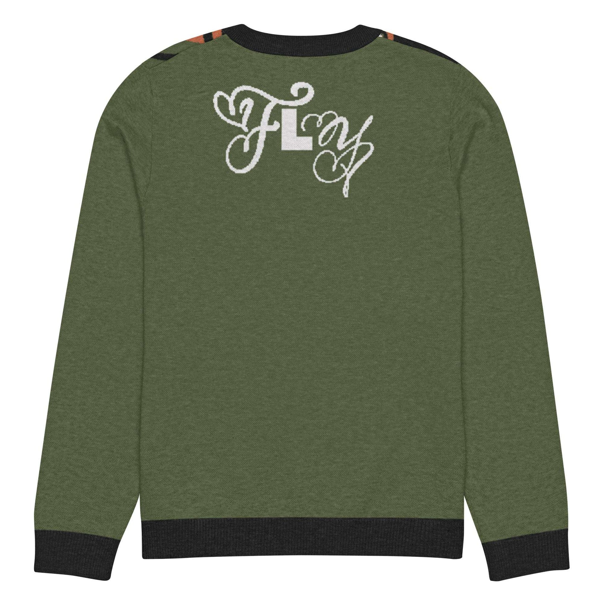 Fly Panther Knitted crew neck sweater