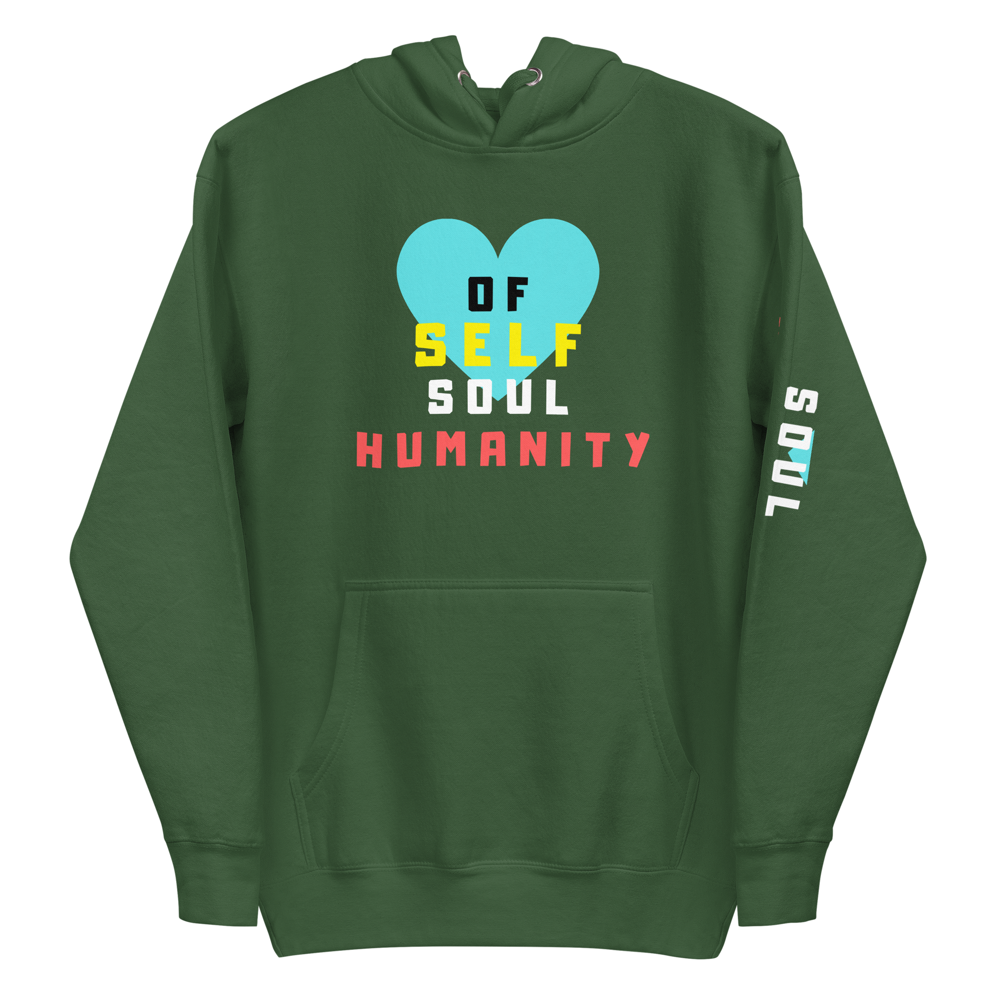 Love of Soul Tropical Hoodie Forest Green / 3XL