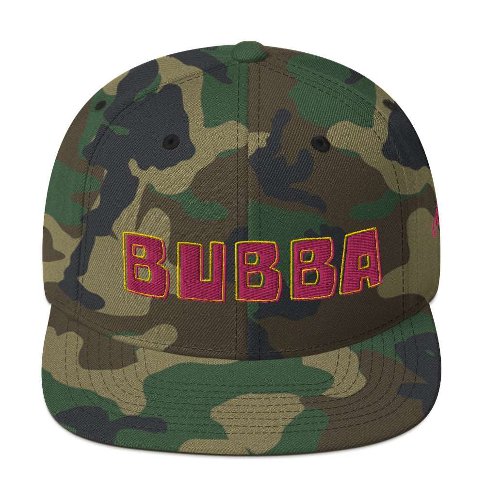 The Bubba Snapback Hat Green Camo