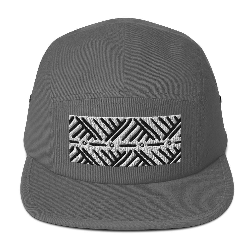 The Print Five Panel Cap Grey cap