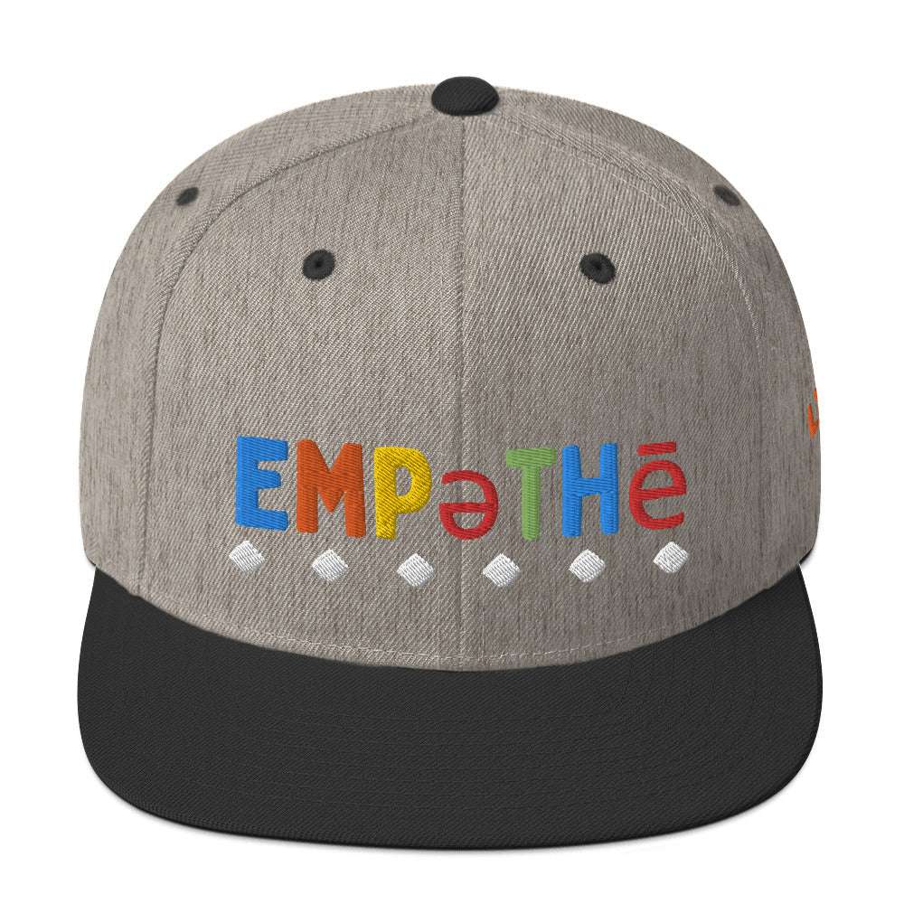 Empathy Snapback Hat Heather/Black hat