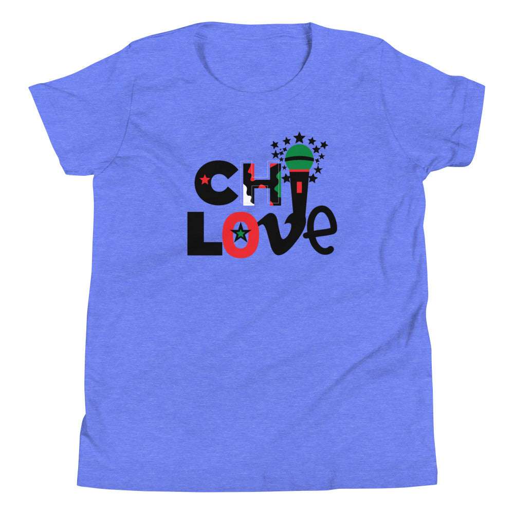 Youth T Chi Love Heather Columbia Blue / XL kids