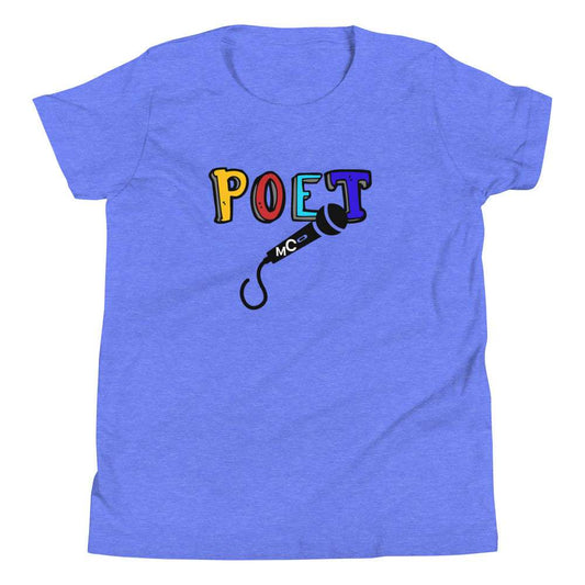 Youth T Poet MC Heather Columbia Blue / XL kids