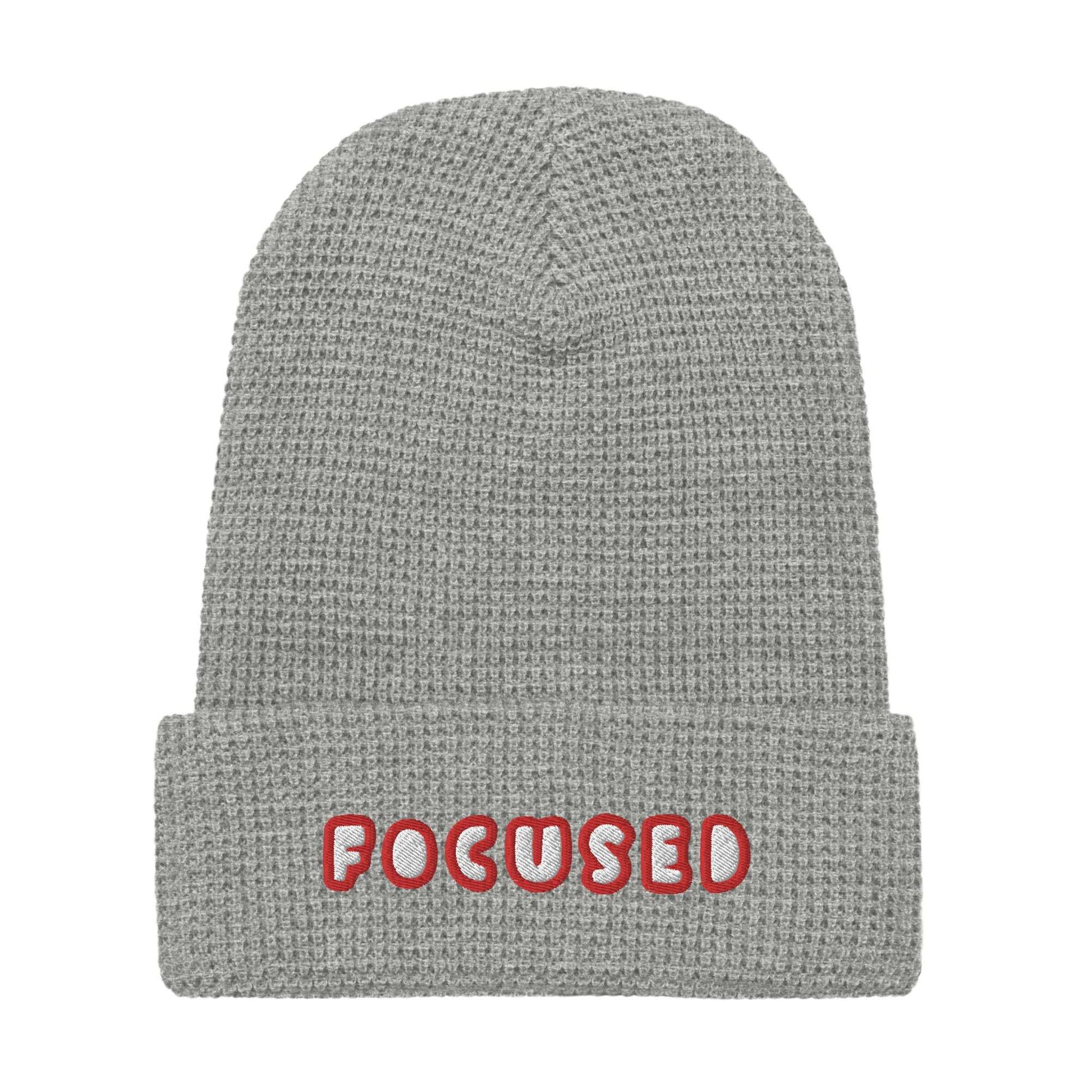 Focused Waffle beanie Heather Grey