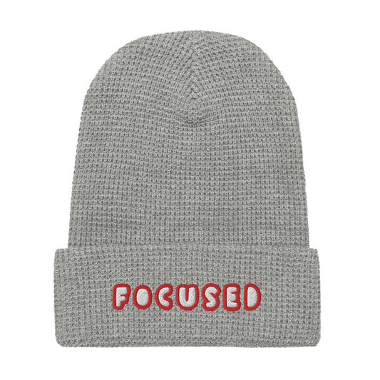 Focused Waffle beanie Heather Grey
