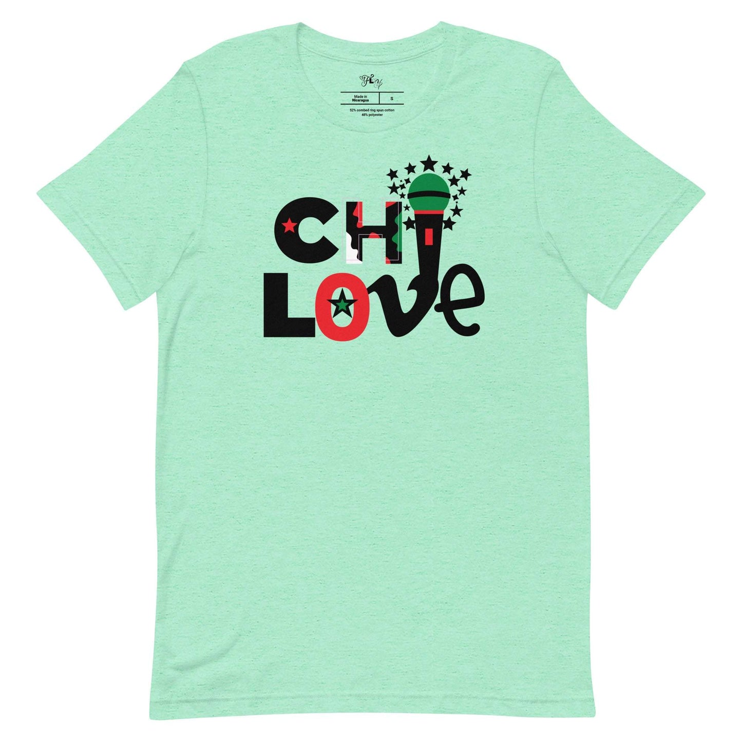 Chi Love T-Shirt Heather Mint / 4XL tshirt