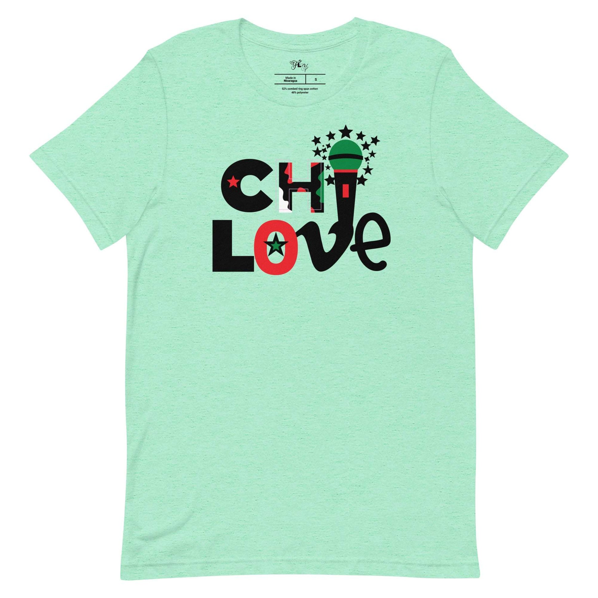 Chi Love T-Shirt Heather Mint / 4XL tshirt