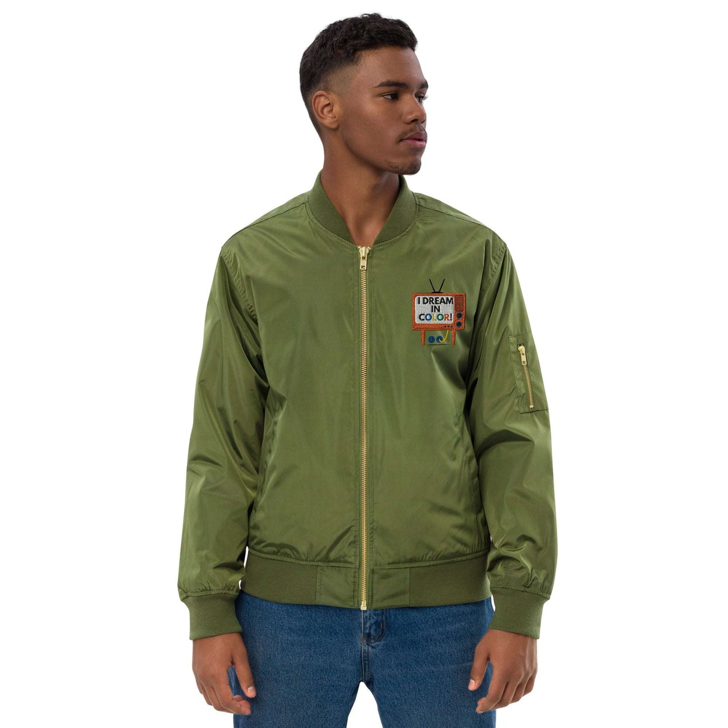 I Dream In Color Premium recycled bomber jacket