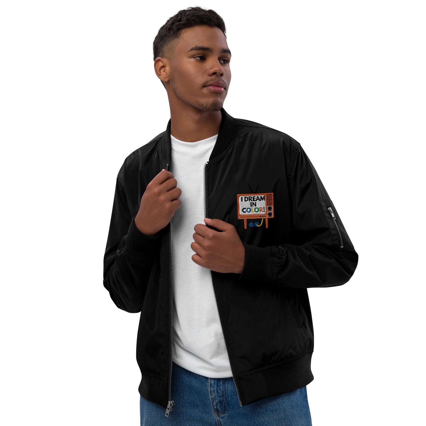 I Dream In Color Premium recycled bomber jacket
