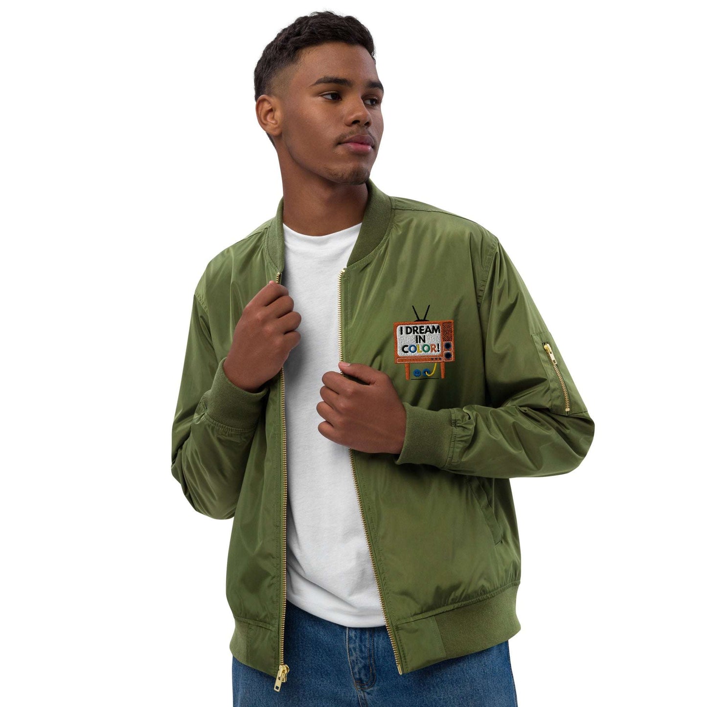 I Dream In Color Premium recycled bomber jacket