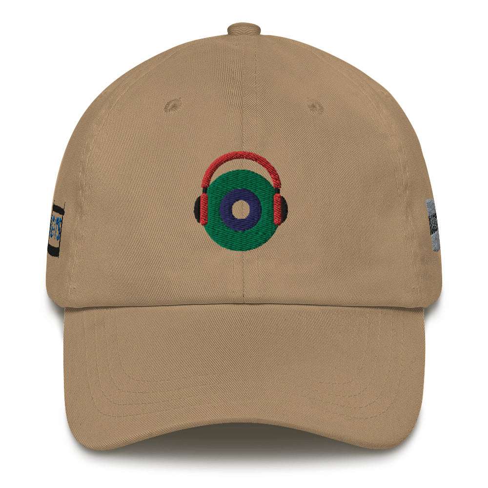 Vinyl Dad Hat Khaki hat